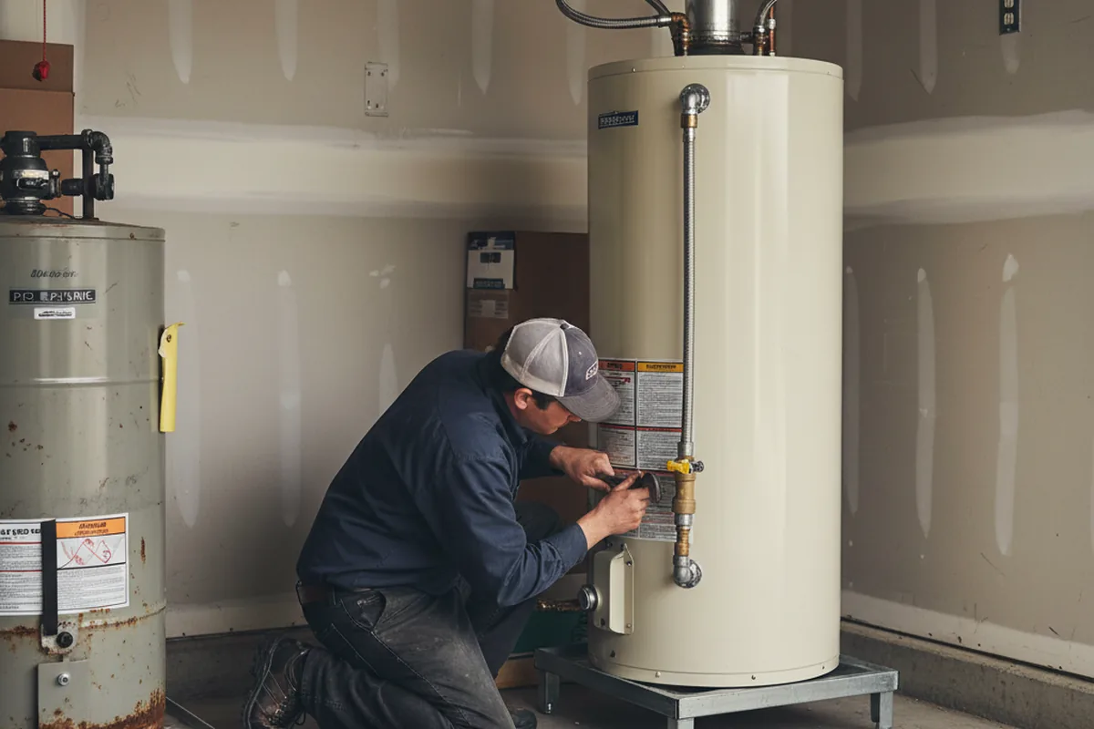 Water heater and shutoff valve replacement in Jamaica Plain