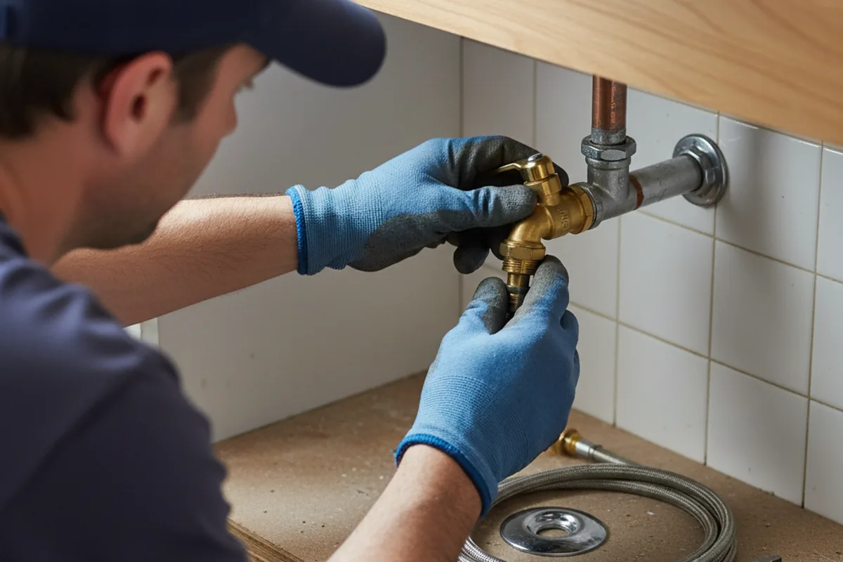 Shutoff valve and fitting work during Emergency Plumbing in Jamaica Plain